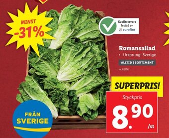 Lidl Romansallad erbjuda