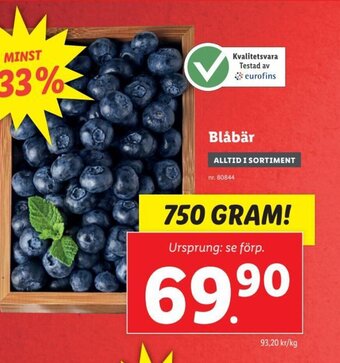 Lidl Blåbär erbjuda