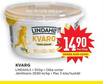 Willys KVARG LINDAHLS 500g erbjuda