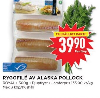 Willys RYGGFILÉ AV ALASKA POLLOCK erbjuda