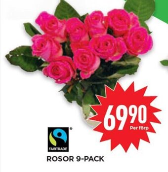 Willys ROSOR 9-PACK erbjuda