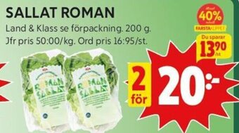 ICA Kvantum SALLAT ROMAN erbjuda
