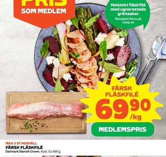 Coop FÄRSK FLÄSKFILÉ erbjuda
