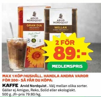KAFFE Arvid Nordquist