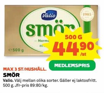 Coop SMÖR Valio erbjuda
