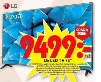 ICA Maxi LG Led TV 75" erbjuda