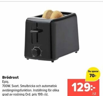 Brödrost Epiq.