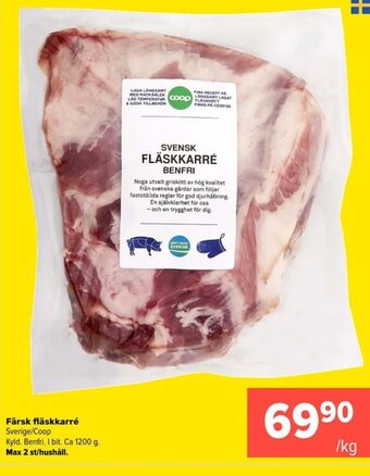 Coop Extra Färsk fläskkarré Sverige/Coop erbjuda