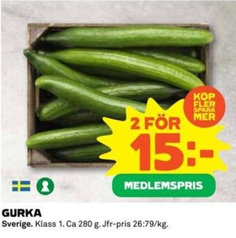 Coop Extra GURKA erbjuda