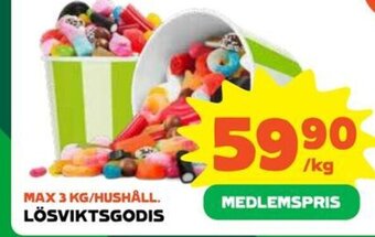 Coop Extra LÖSVIKTSGODIS erbjuda