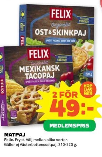 Coop Forum MATPAJ Felix. erbjuda