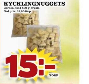 Supergrossen KYCKLINGNUGGETS erbjuda