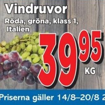 Supergrossen Vindruvor erbjuda