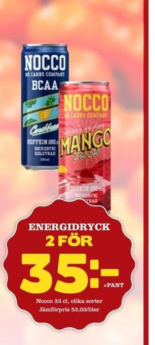 Nelins ENERGIDRYCK erbjuda