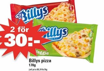 Nära dej Billys pizza 170g erbjuda
