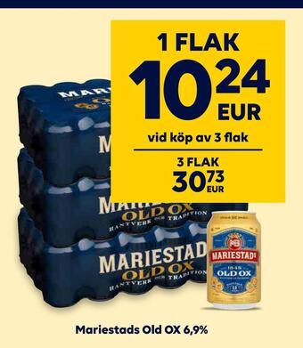 Border Shop Mariestads old ox 6,9% erbjuda