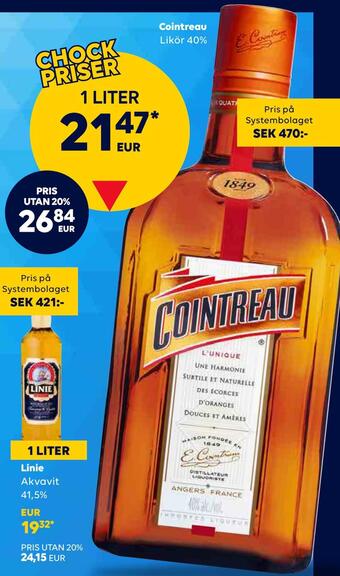 Border Shop Cointreau erbjuda
