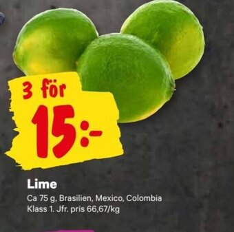 City Gross Lime erbjuda