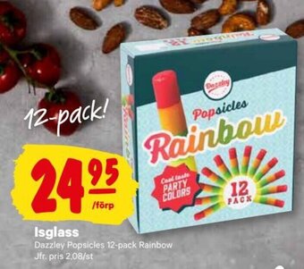 Isglass Dazzley Popsicles 12-pack Rainbow