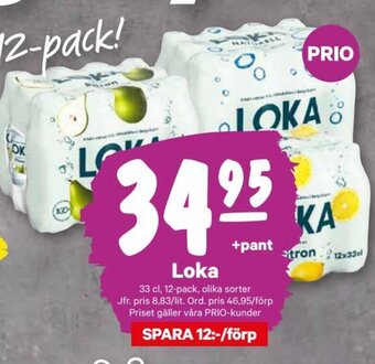 City Gross Loka 33 cl, 12-pack, olika sorter erbjuda