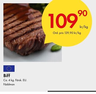 Snabbgross Biff Fåddman erbjuda