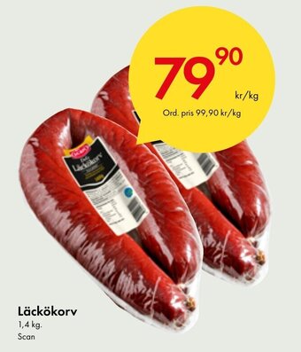 Snabbgross Läckökorv 1,4 kg. Scan erbjuda
