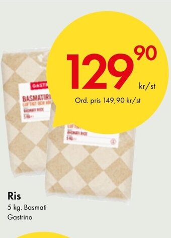 Snabbgross Ris 5 kg. Basmati Gastrino erbjuda