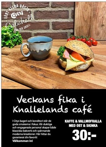 ICA Kvantum KAFFE & VALLMOFRALLA MED OST & SKINKA erbjuda