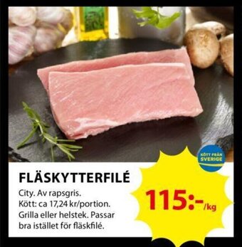 ICA Kvantum FLÄSKYTTERFILÉ erbjuda