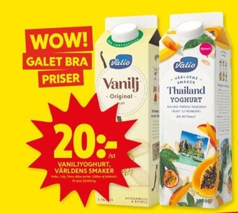 ICA Kvantum VANILJYOGHURT, VÄRLDENS SMAKER Valio. 1 kg. erbjuda