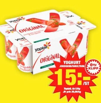 ICA Kvantum YOGHURT JORDGUBB/SMULTRON erbjuda