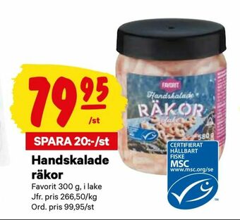 City Gross Handskalade räkor erbjuda