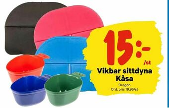 Vikbar sittdyna Kåsa
