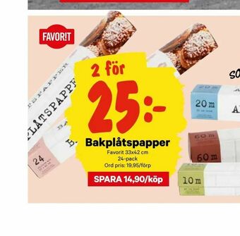 City Gross Bakplåtspapper erbjuda