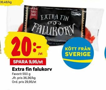 City Gross Extra fin falukorv erbjuda
