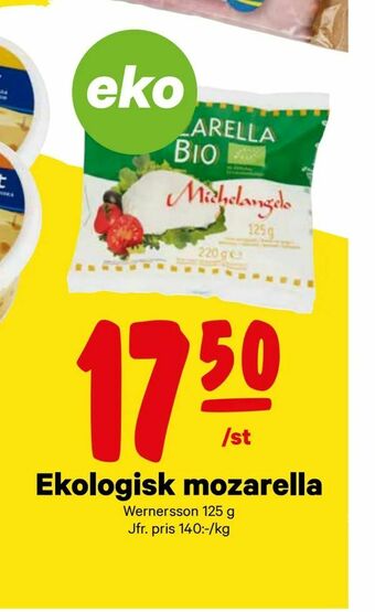 City Gross Ekologisk mozarella erbjuda