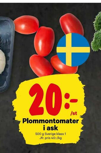 City Gross Plommontomater i ask erbjuda