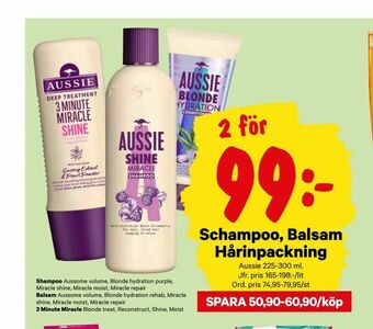 City Gross Schampoo, Balsam Hårinpackning erbjuda