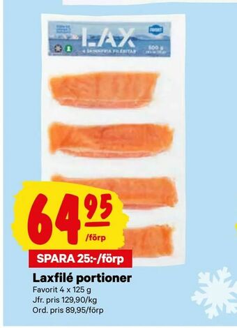City Gross Laxfilé portioner erbjuda