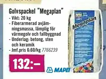 Hornbach Golvspackel "Megaplan" erbjuda