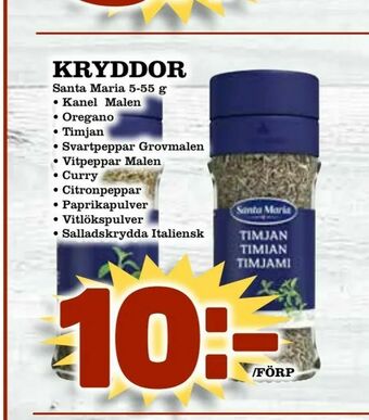 Kryddor