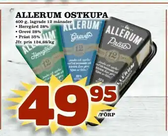 Matdax Allerum ostkupa erbjuda
