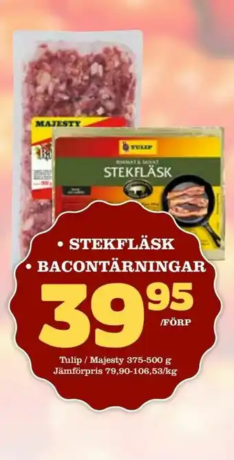 Matdax Stekfläsk • bacontärningar erbjuda