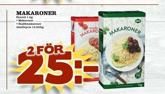 Matdax Makaroner erbjuda