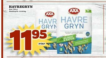 Matdax Havregryn erbjuda