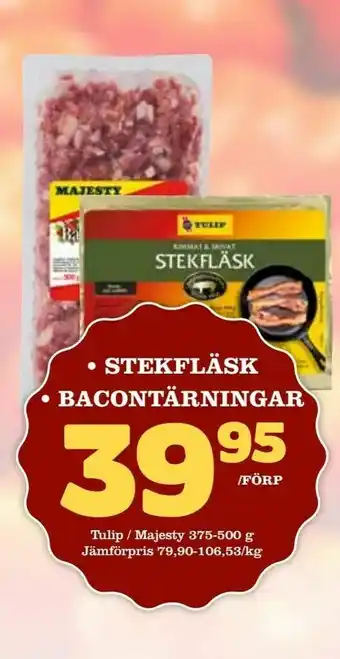 Stekfläsk • bacontärningar