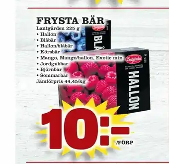 Frysta bär