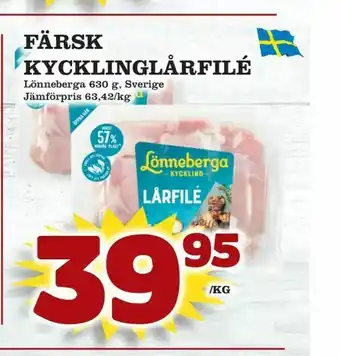 Matvärlden Tensta Färsk kycklinglårfilé erbjuda