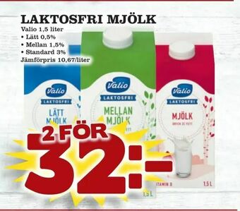 minmatbutik Laktosfri mjölk erbjuda