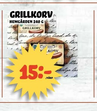 Nelins grillkorv erbjuda